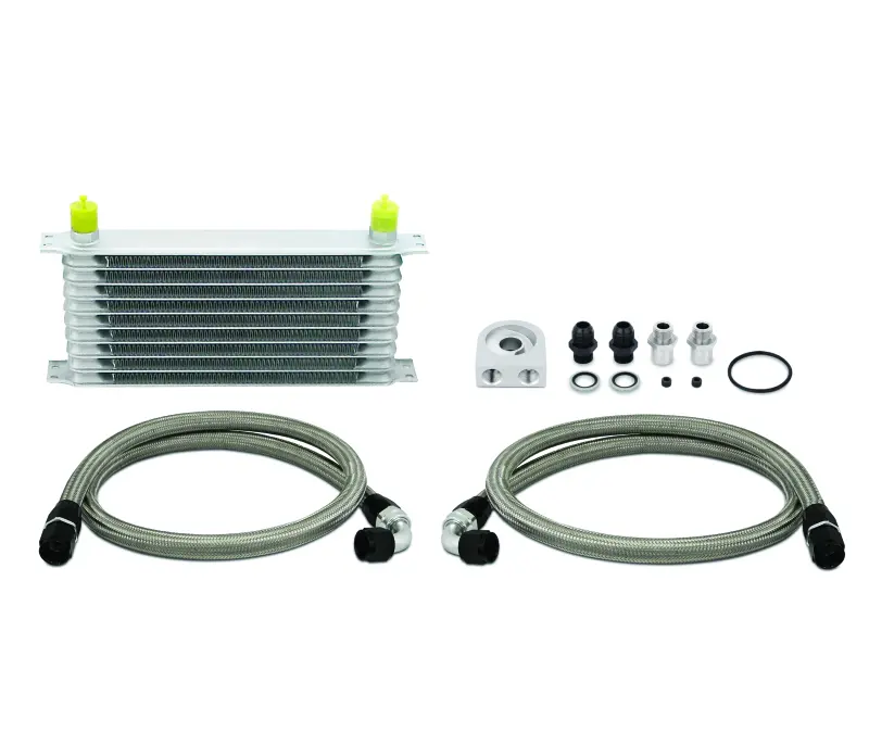 Mishimoto Universal 10 Row Oil Cooler Kit (Metal Braided Lines) 1