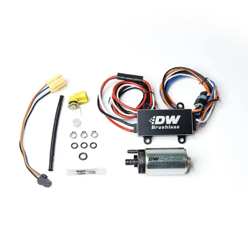 Deatschwerks 16+ Chevy Camaro 440Lph In-Tank Brushless Fuel Pump W/9-0902 Instl Kit/C102 Controller 1