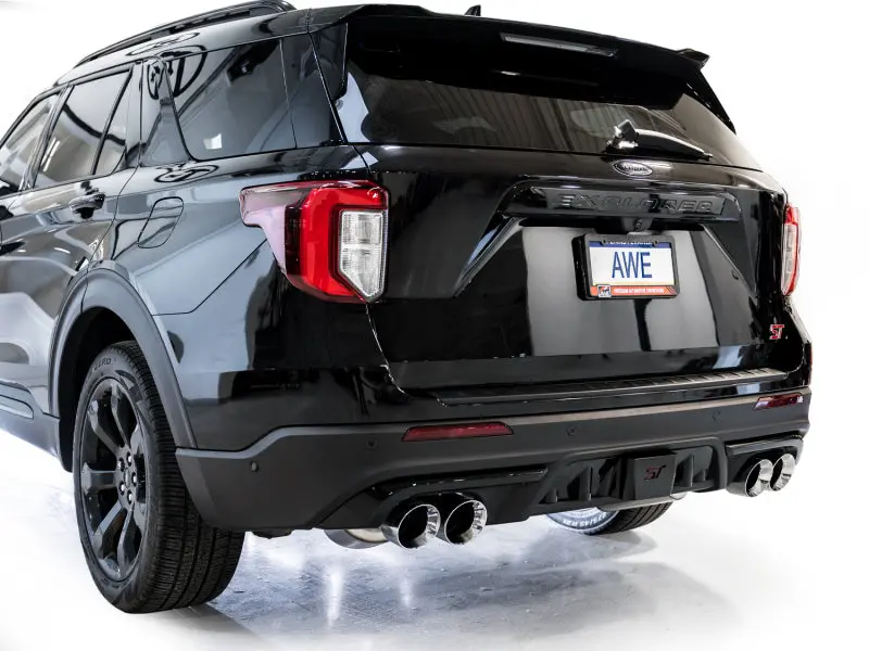 Awe Tuning 2020+ Ford Explorer St Touring Edition Exhaust W/ Chrome Silver Tips 2