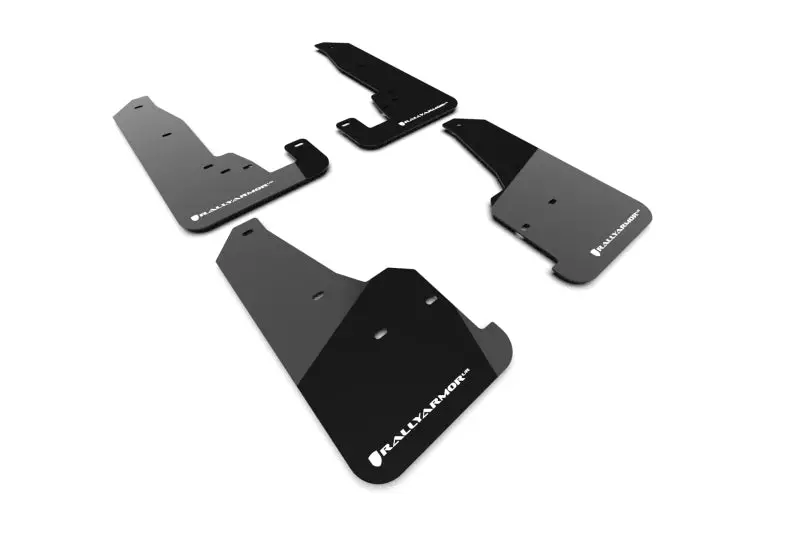 Rally Armor 18-22 Jeep Grand Cherokee Srt Trackhawk Black Ur Mud Flap - White Logo 1