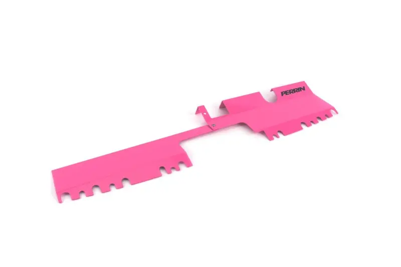 Perrin 15-21 Subaru Wrx/Sti Radiator Shroud (With Oem Intake Scoop) - Hyper Pink 1