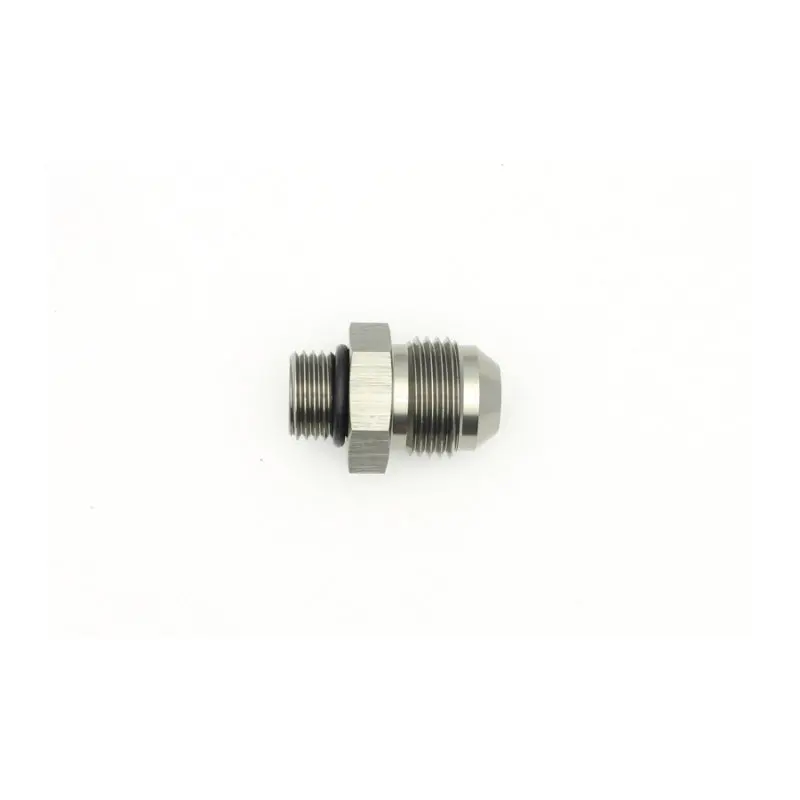 Deatschwerks 6An Orb Male To 8An Male Flare Adapter (Incl O-Ring) - Anodized Matte Black 1