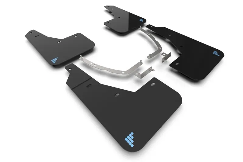 Rally Armor 25-26 Hyundai Ioniq 5 Pe Blk Mud Flap W/Light Blue Battery Logo 1