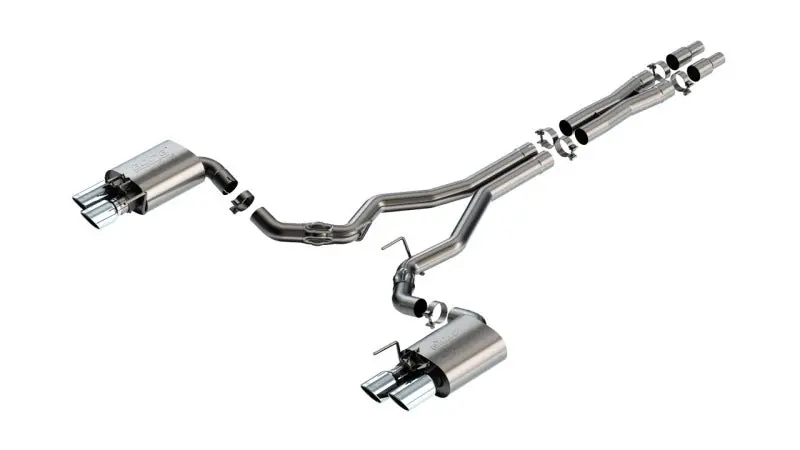 Borla 2024 Ford Mustang Gt 5.0L V8 W/ Active Exhaust Atak Cat-Back Exhaust System 1