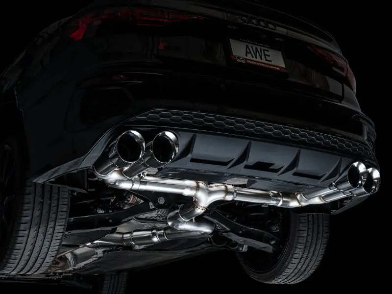 Awe 22-24 Audi 8Y S3 Track Edition Exhaust - Chrome Silver Tips 2