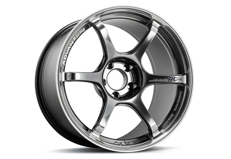Advan Rg-4 18X9 +35 5X114.3 Racing Hyper Black And Ring Wheel 1