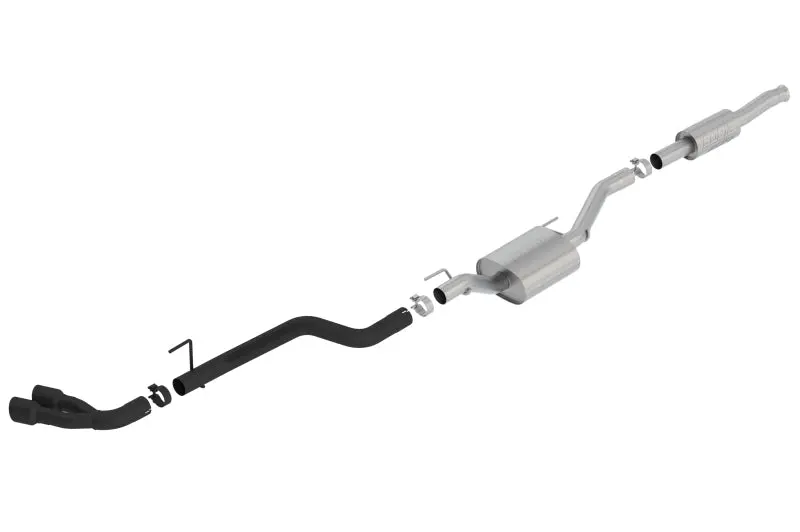 Borla 2020 Jeep Gladiator Jt 3.6L V6 Awd Atak Dual Side Catback W/ Black Tips 1