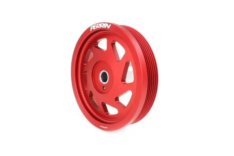 Perrin 19-21 Subaru Wrx / 16-18 Forester / 15-19 Legacy Lightweight Crank Pulley - Red 1