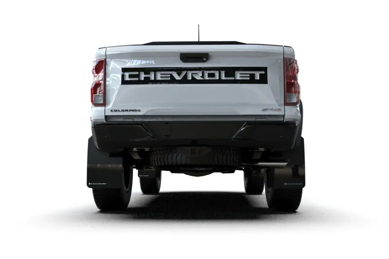 Rally Armor 23-26 Chevy Colorado Zr2 &Amp; Z71 Black Mud Flap - White Logo 2