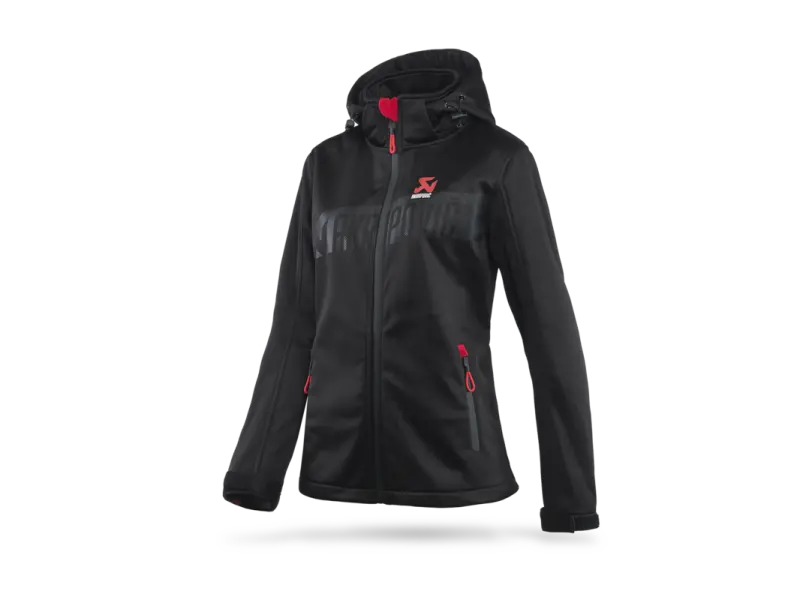 Akrapovic Womens Corpo Softshell Jacket Black - S 1