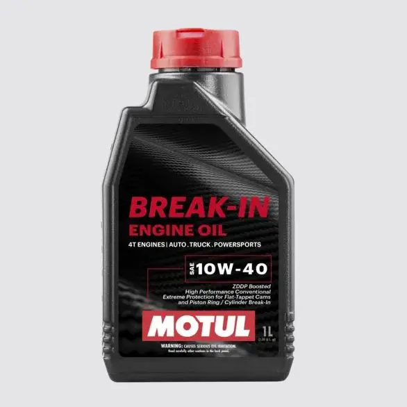 Motul Break-In Engine Oil 10W40 Mineral High Zddp 1 Liter - 1 Pack 1