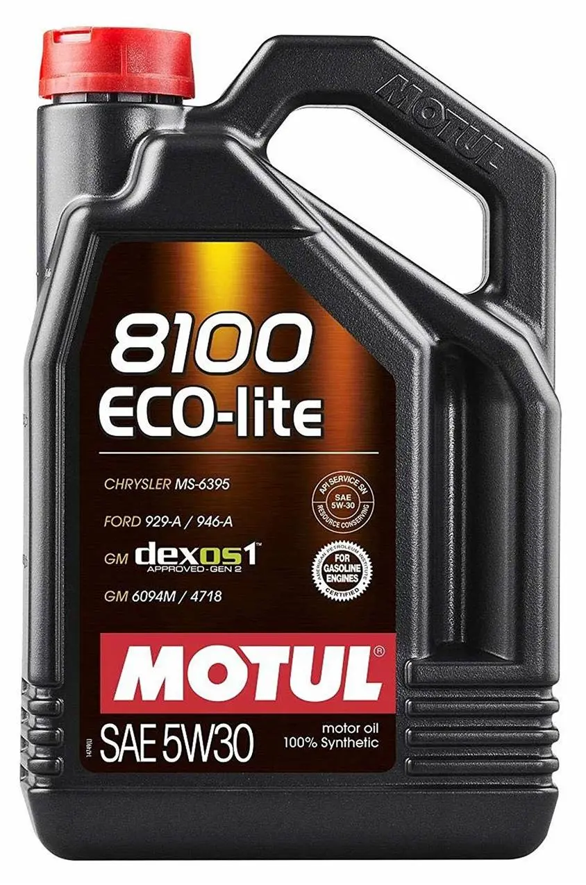 Motul 8100 Eco-Lite 5W30 100% Synthetic Engine Oil 108214 5L 1