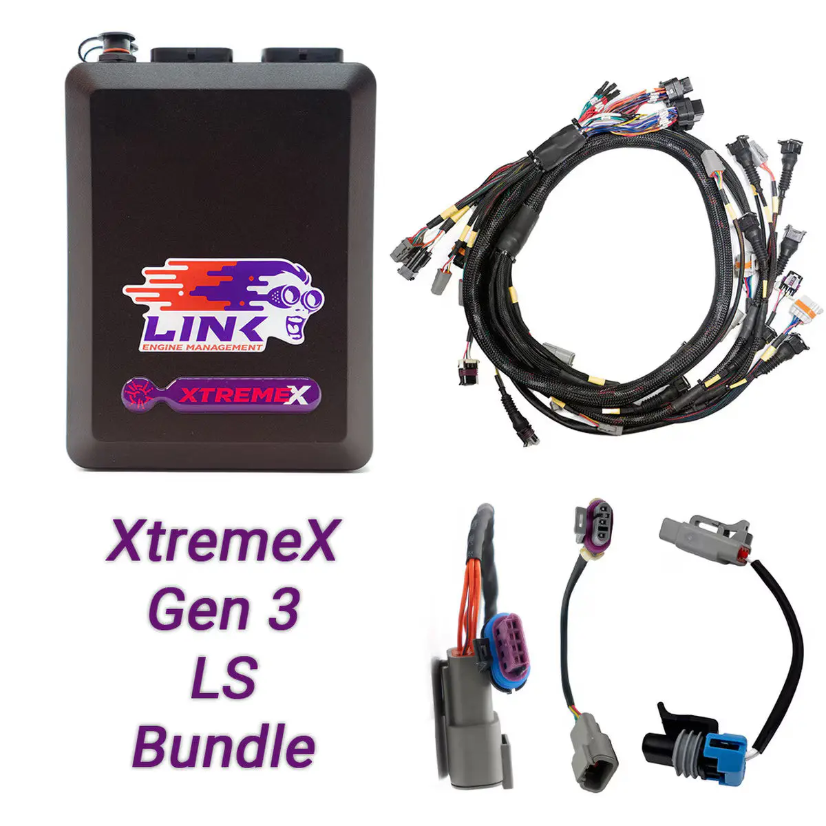 Link Engine Management Gen3 Ls Drive-By-Wire Bundle: G4x Xtremex Ecu + Ls Engine Harness Bundle 1