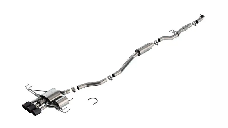Borla 2024 Acura Integra Type S Atak Cat Back Exhaust - Carbon Fiber & Black Anodized 1