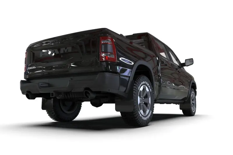 Rally Armor 19-25 Dodge Ram 1500 Rebel Black Ur Mud Flap W/Dark Grey Logo 2