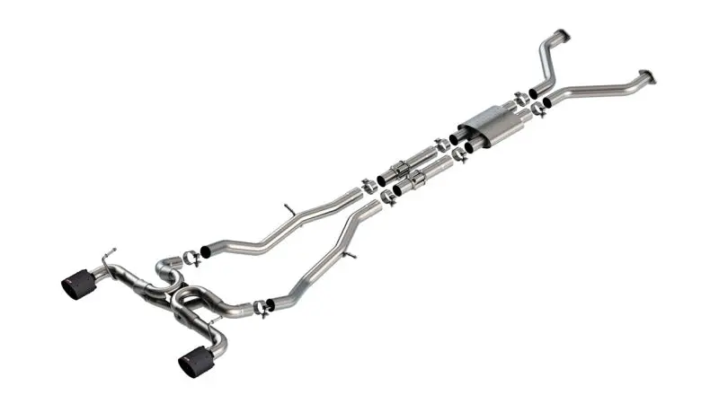 Borla 22-24 Nissan Z 2.5In Atak Cat Back Exhaust 4.5In Tip - Carbon Fiber Black Anodized 1