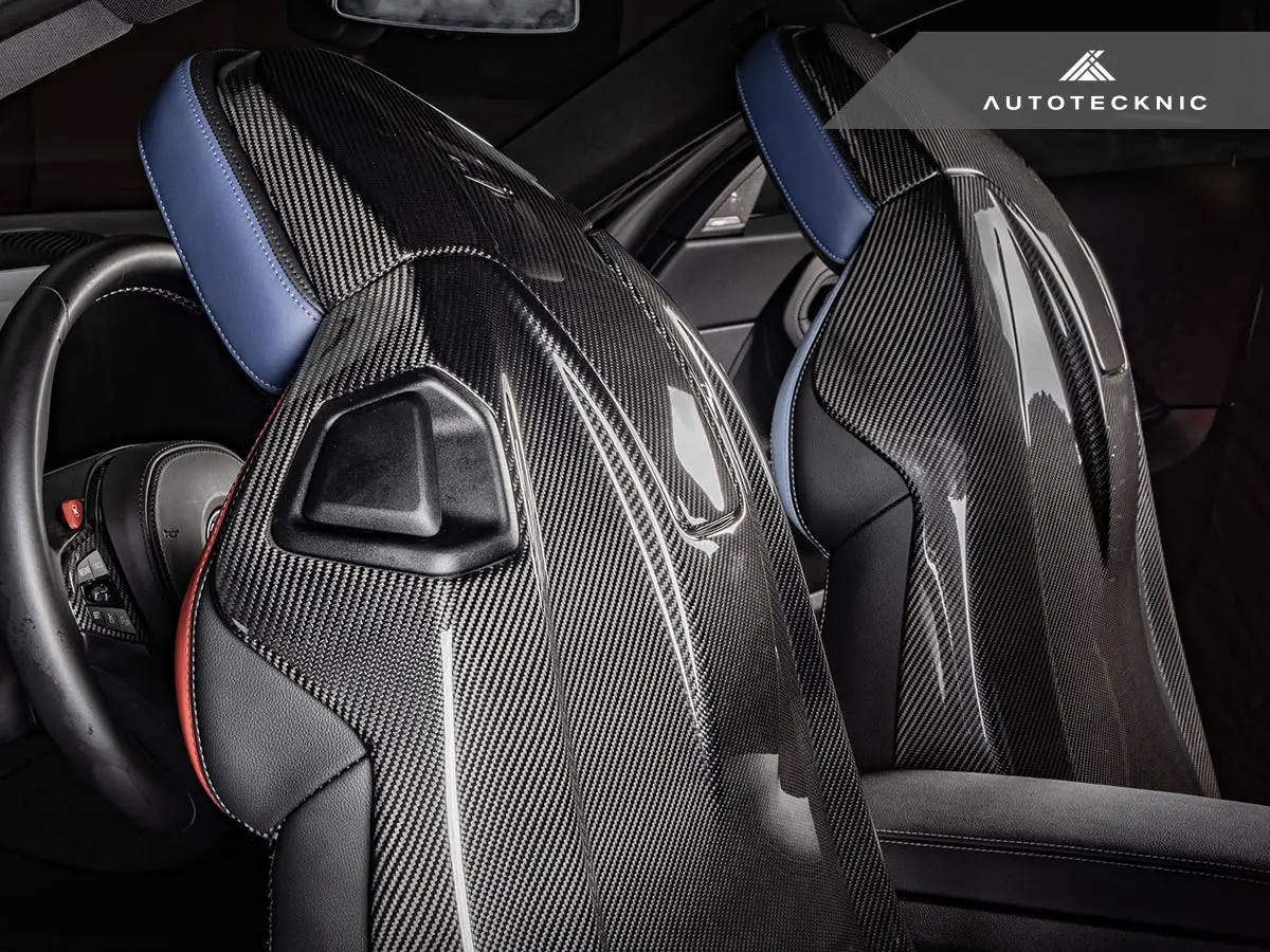 Autotecknic Dry Carbon Full Seat Back Cover Set - F91/ F92 M8 2