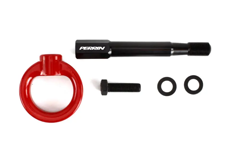 Perrin 15-21 Subaru Wrx/Sti Tow Hook Kit (Rear) - Red 1