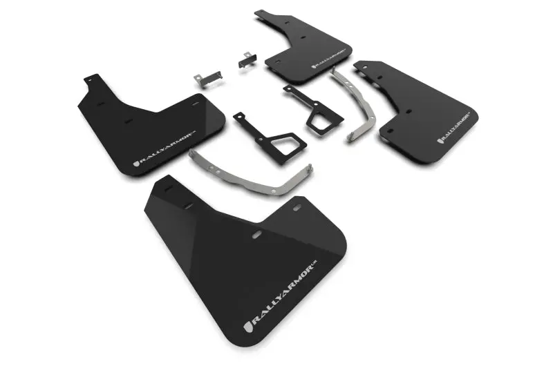 Rally Armor 25-26 Hyundai Ioniq 5 Xrt Black Mud Flap White Logo 1