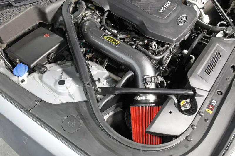 Aem 2015 Hyundai Genesis 3.8L-V6 F/I Silver Cold Air Intake 2