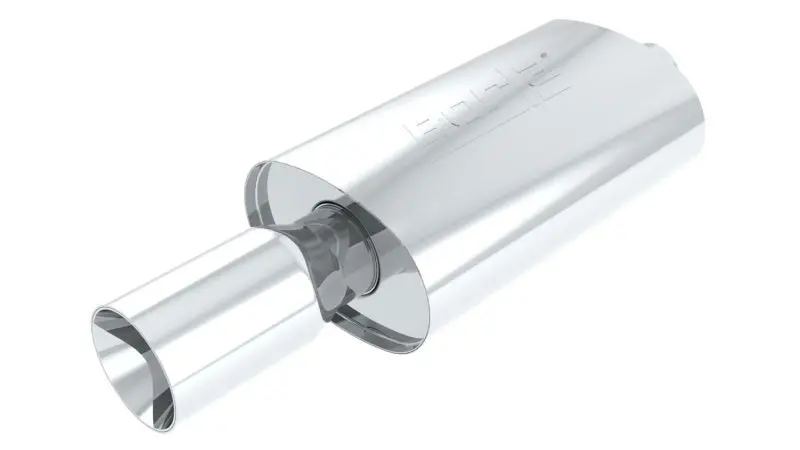 Borla Boomer Blow Torch Muffler Oval 2-1/4In X 4In Side Round Out 1