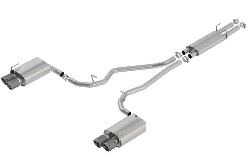 Borla 2020 Ford Explorer St 3.0L V6 2.25In S-Type Exhaust - Carbon Fiber Tips 1