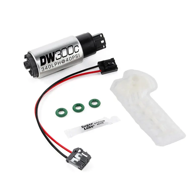 Deatschwerks 340Lph Dw300c Compact Fuel Pump W/ 02-06 Rsx Set Up Kit (W/O Mounting Clips) 1