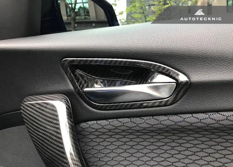 Autotecknic Dry Carbon Interior Door Handle Trim Set - F87 M2 | F22 2-Series | F20 1-Series 1