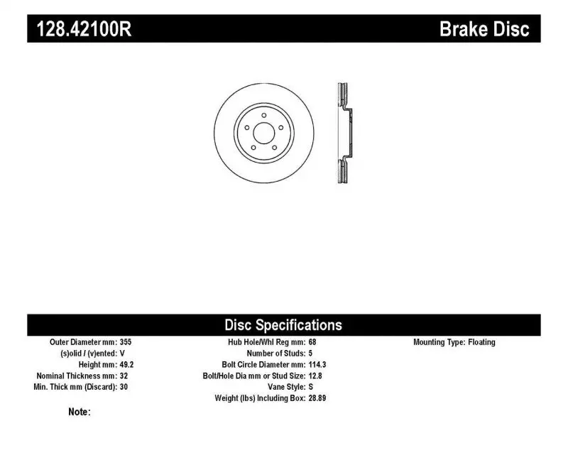 Stoptech Nissan 370Z / Infiniti G37 Sportstop Drilled Front Right Rotor 1