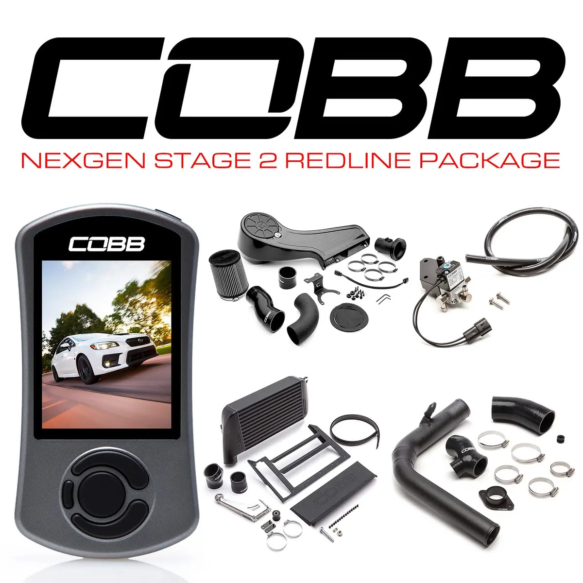 Cobb Subaru Nexgen Stage 2 Redline Carbon Fiber Power Package Wrx 2015-2021 (Black) 1