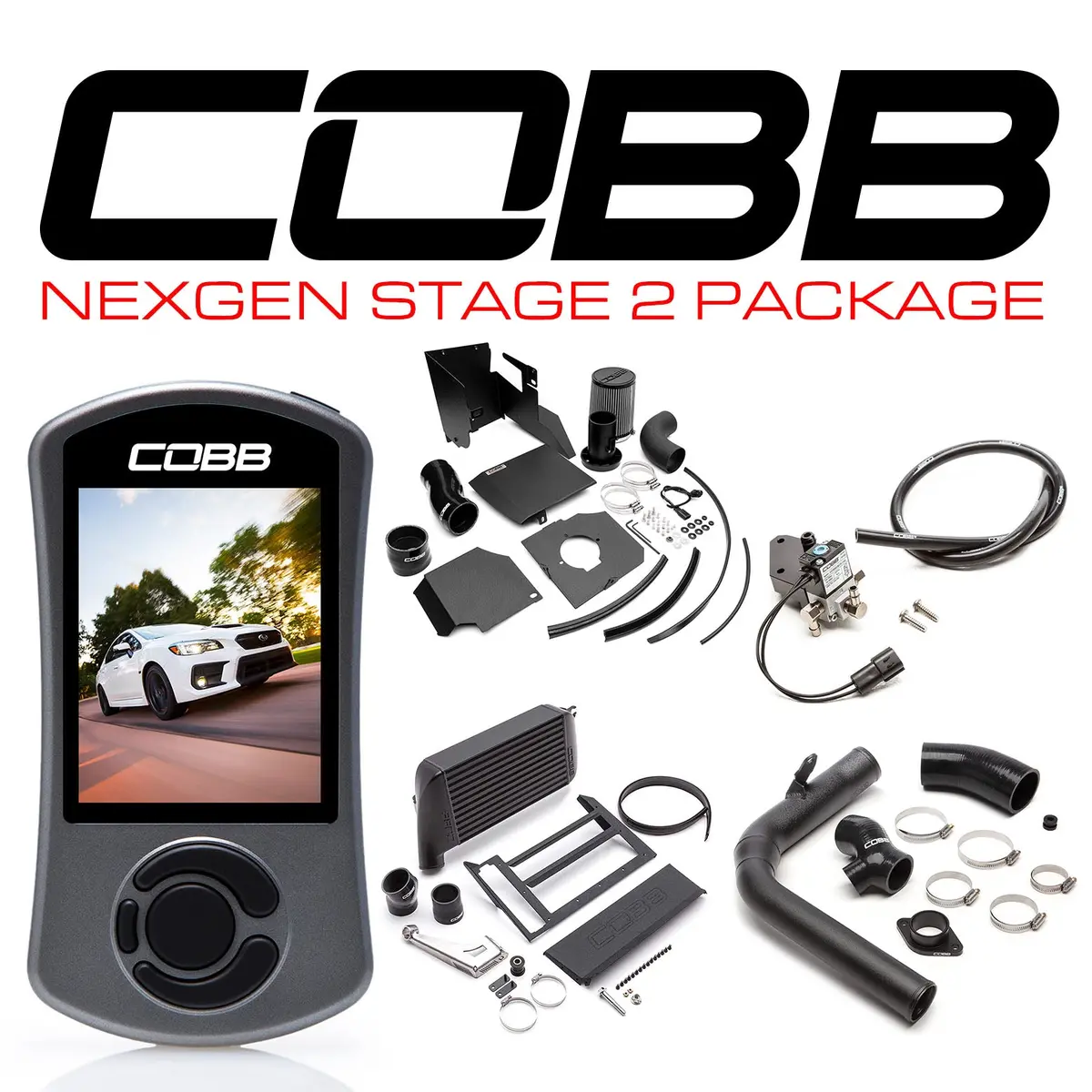Cobb Subaru Nexgen Stage 2 Power Package (Sf Intake) Wrx 2015-2021 (Black) 1