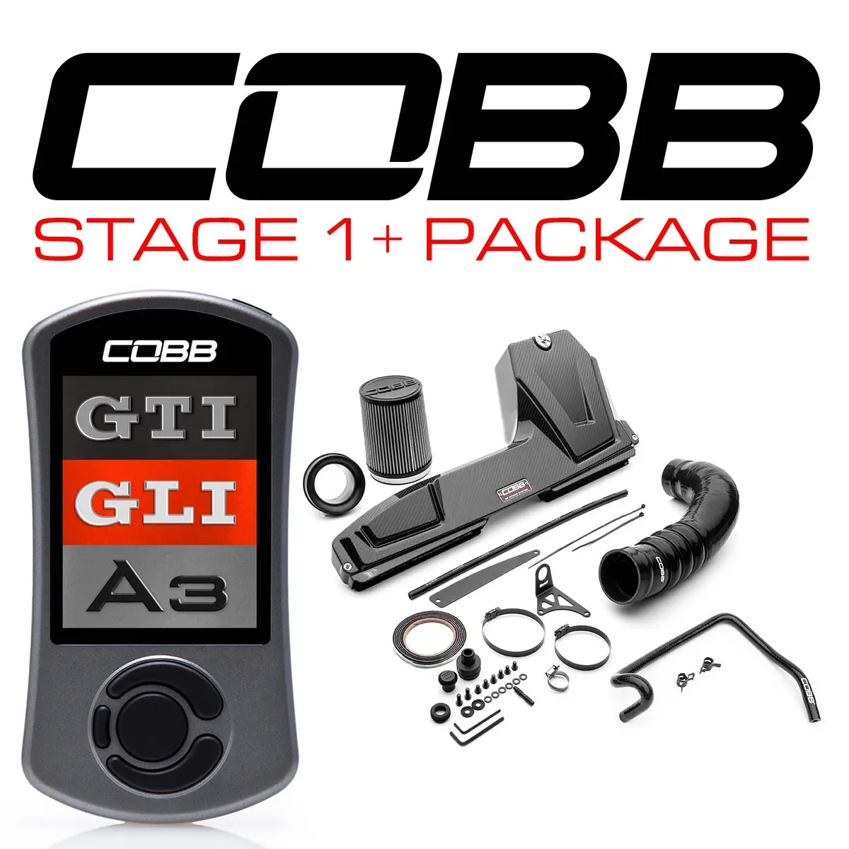 Cobb Stage 1 + Redline Carbon Fiber Power Package For Volkswagen (Mk7/Mk7.5) Gti, Jetta (A7) Gli, Audi A3 (8V) 1