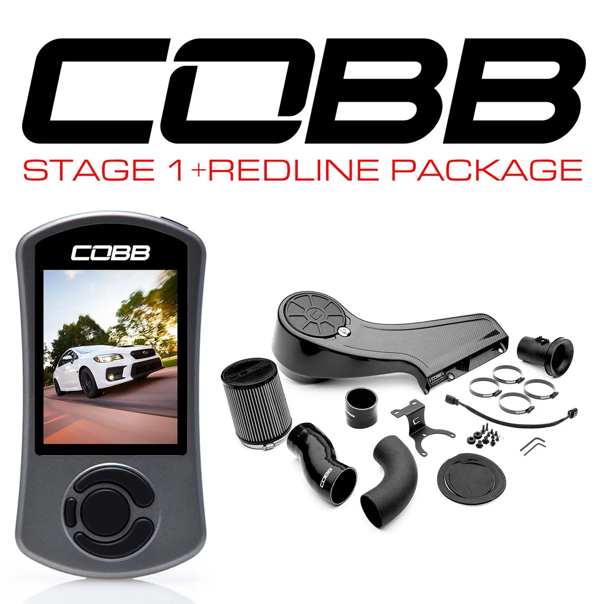 Cobb Subaru Stage 1 + Redline Carbon Fiber Power Package Wrx 2015-2021 1