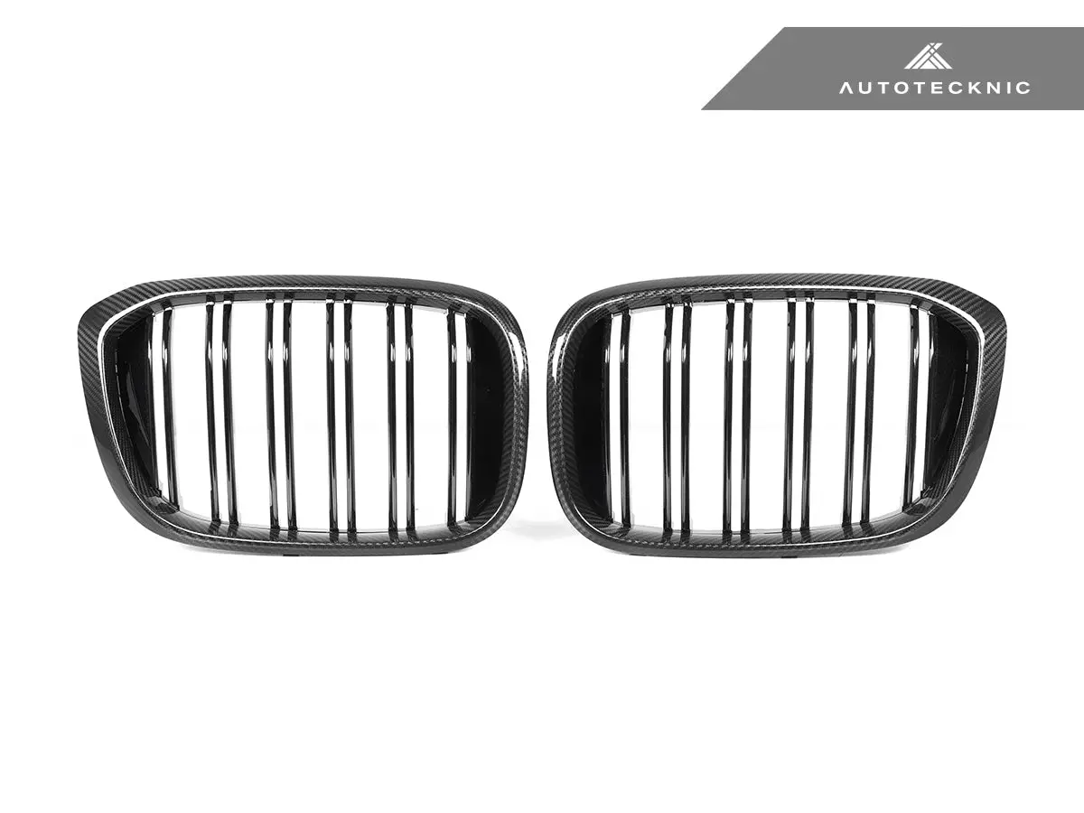 Autotecknic Dry Carbon Fiber Dual-Slats Front Grille Set - G01 X3 | G02 X4 Pre-Lci 1