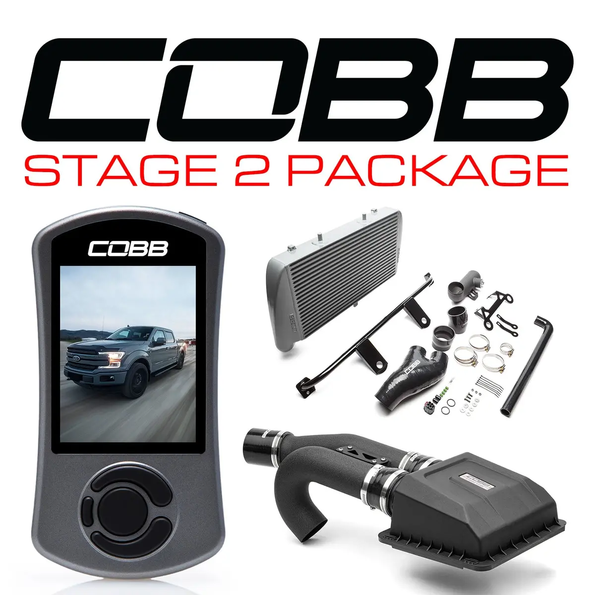 Cobb Ford Stage 2 Power Package Silver With Tcm F-150 Ecoboost 3.5L 2017-2019 1