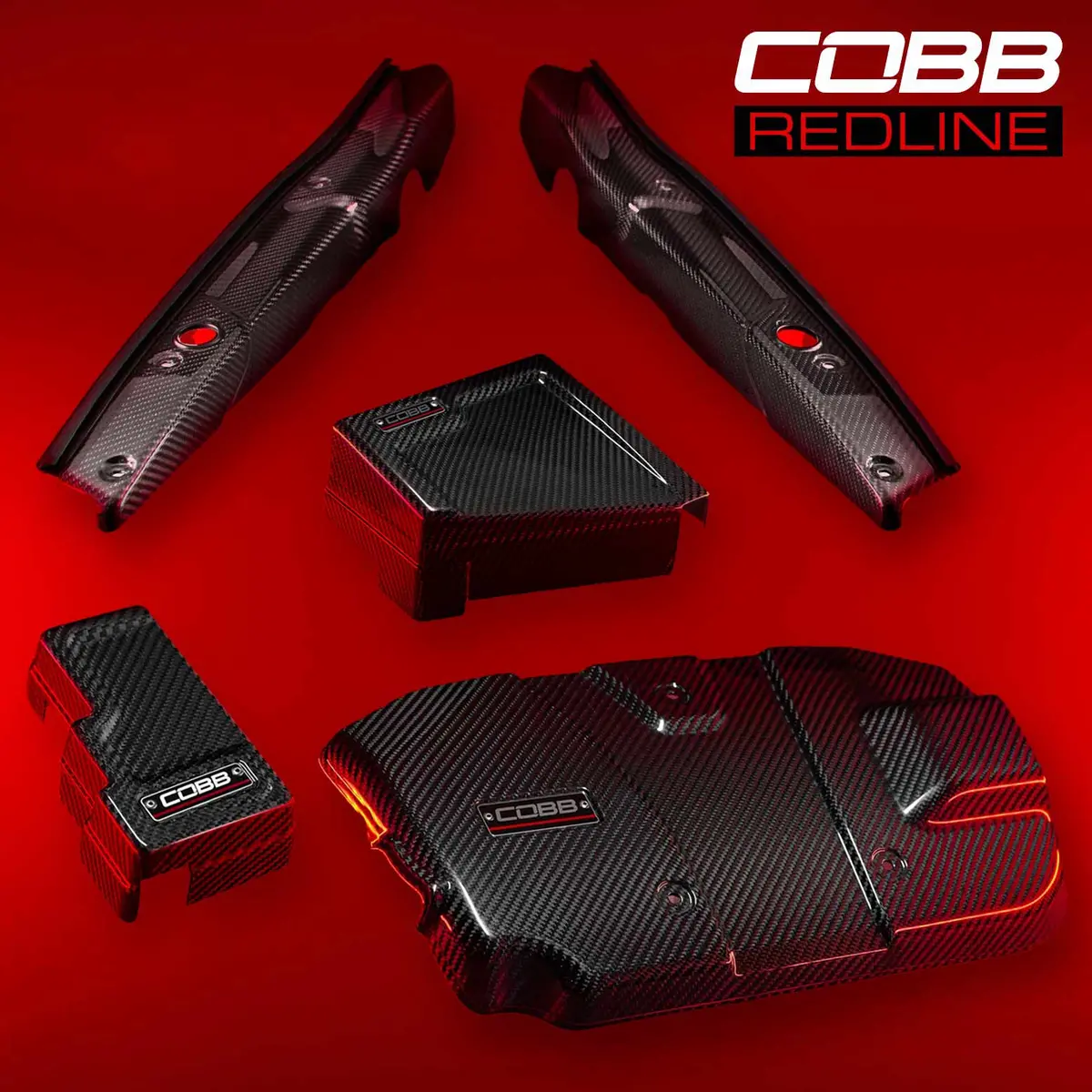Cobb Subaru Redline Gloss Carbon Fiber Dress-Up Kit Wrx 2022-2025 1
