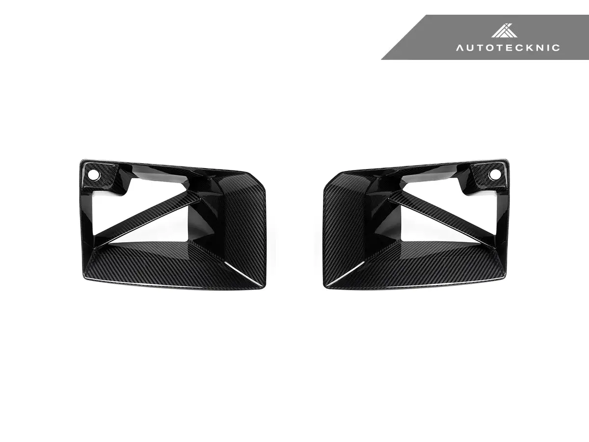 Autotecknic Dry Carbon Front Bumper Lower Vent Set - G87 M2 1
