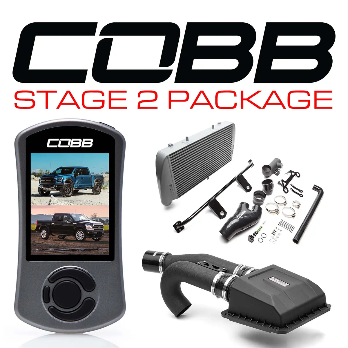 Cobb Ford Stage 2 Power Package Silver F-150 Ecoboost Raptor / Limited 1