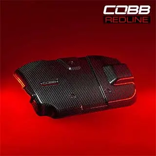 Cobb Subaru Redline Gloss Carbon Fiber Engine Cover Wrx 2022-2025 1