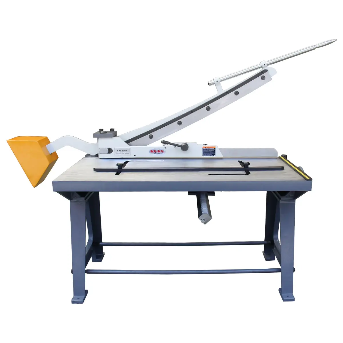 Manual Guillotine Khs-40 Heavy Duty Guillotine Shear, 1000X2.0Mm Cutting Capacity, Cast Iron Body 1