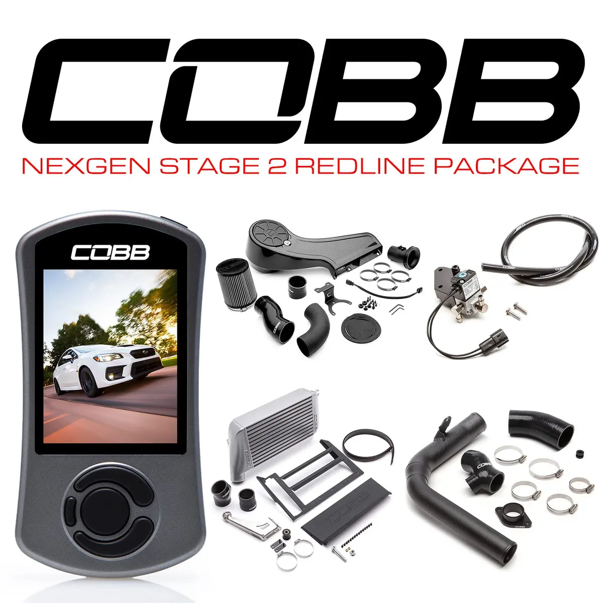 Cobb Subaru Nexgen Stage 2 Redline Carbon Fiber Power Package Wrx 2015-2021 (Silver) 1