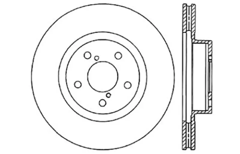 Stoptech Slotted & Drilled Sport Brake Rotor 1