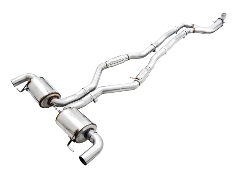 Awe Tuning 2019+ Bmw M340i (G20) Resonated Touring Edition Exhaust (Use Oe Tips) 1