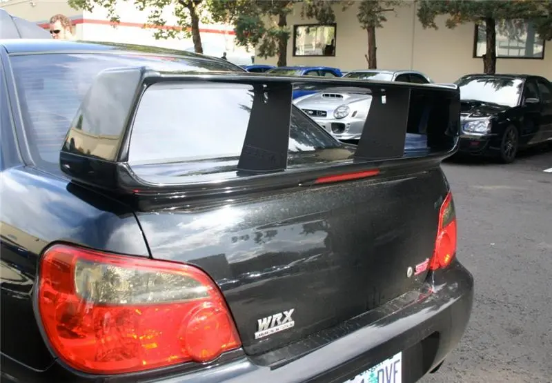 Perrin 02-07 Subaru Sti Wing Stabilizer - Black 1