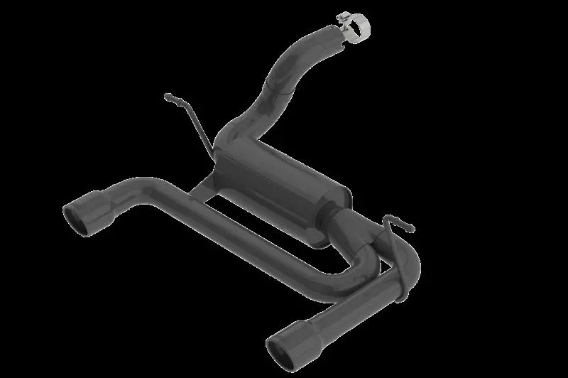 Borla 2018 Jeep Wrangler Jl/Jlu 3.6L 2Dr/4Dr Atak Ss Axle Back Black Coated Exhaust W/3.5In Tips 1