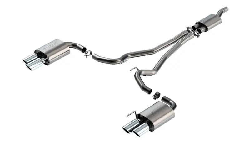 Borla 2024 Ford Mustang Ecoboost 2.3L Cat-Back Exhaust System S-Type W/ Quad Tip - Non-Active 1
