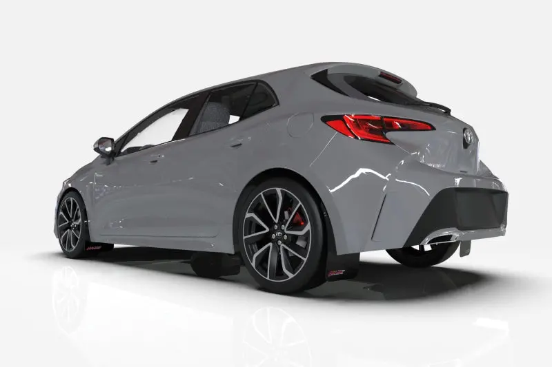 Rally Armor 12-19 Ford Focus St / 16-19 Rs Black Mud Flap Bce Logo 1