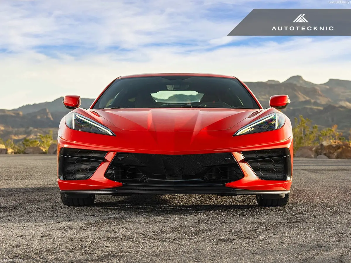 Autotecknic Dry Carbon Competition Front Aero Lip - Corvette C8 2020-2023 2