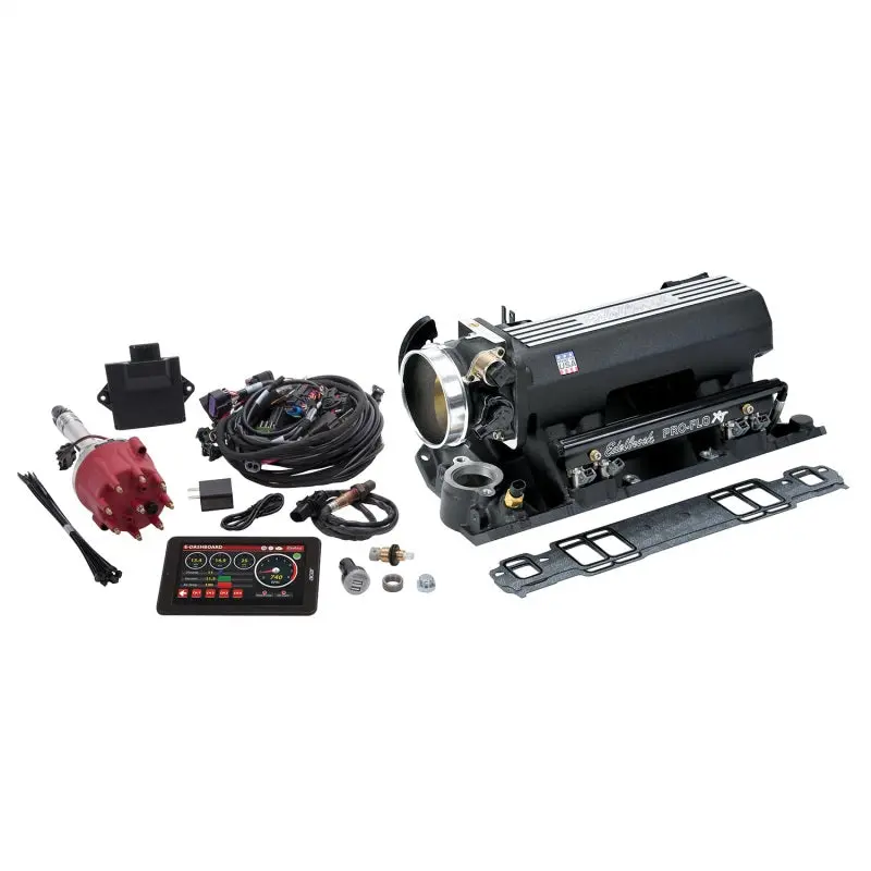 Edelbrock Pro Flo 4 Fuel Inject Kit Xt Seq Port Sbc 429/460 1986 625 Max Hp 35 Lbhr Injectors Black 1