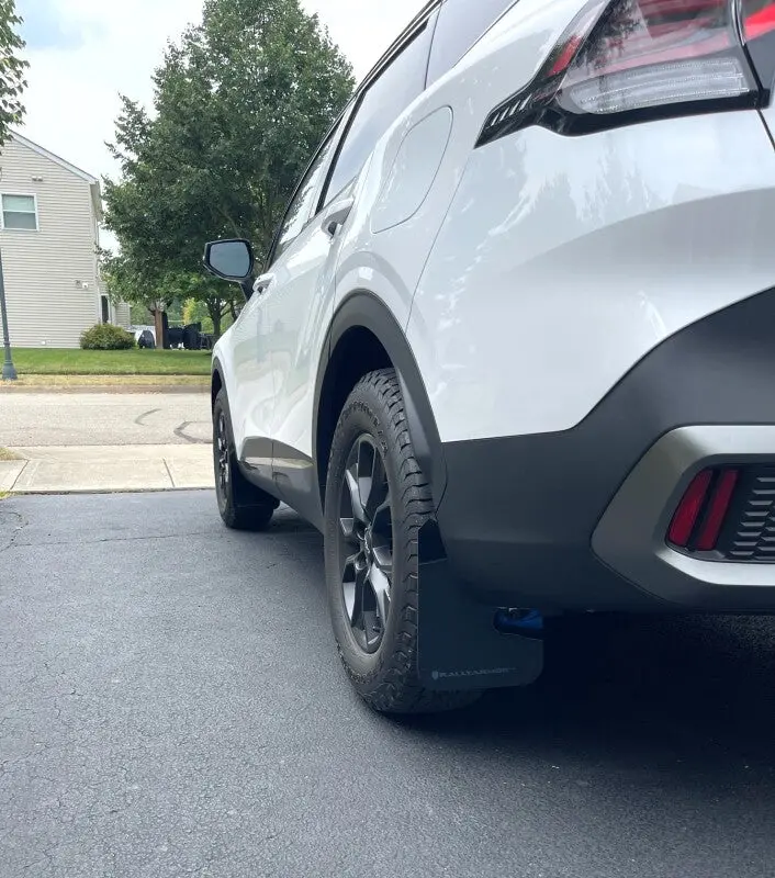 Rally Armor 23-26 Kia Sportage Black Ur Mud Flap W/ Red Logo 1